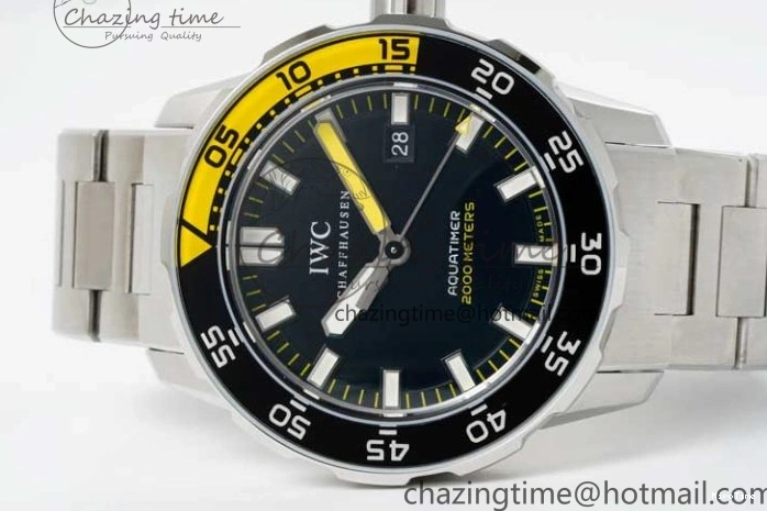 MIROTIME 0315 Durable Aquatimer Automatic SS RSF 1:1 Best Edition Black Yellow Dial on SS Bracelet A 7071